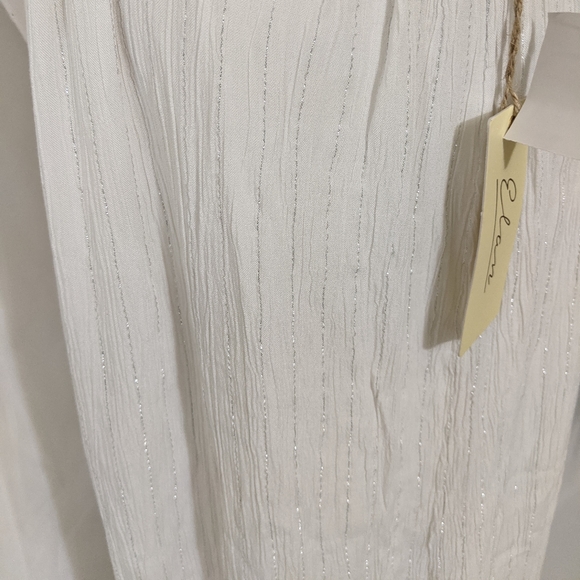 NWT Elan Gemma White Wide Leg Jumpsuit Cover Up - Picture 5 of 11